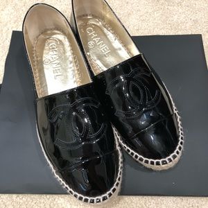 Chanel Patent Leather Espadrilles
